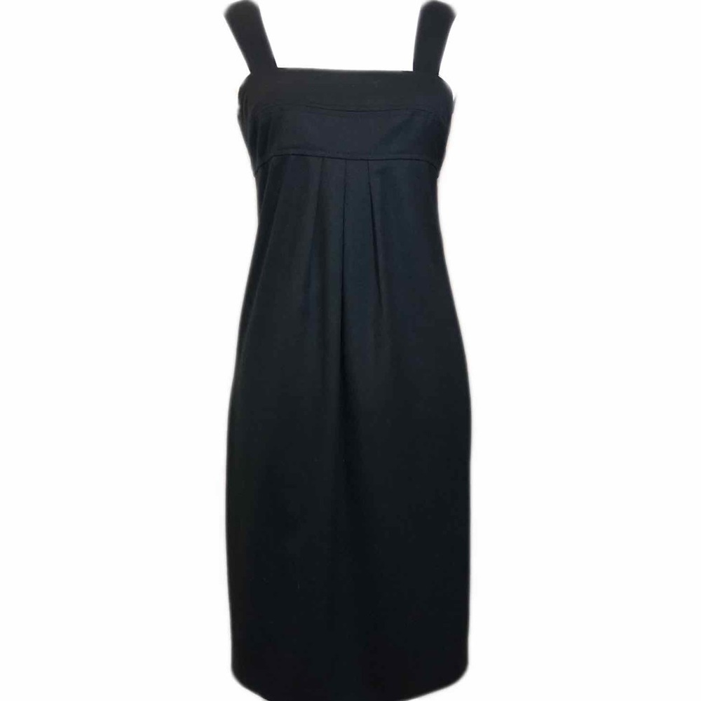 Vince . Wool Blend Black Midi Dress Strappy 4